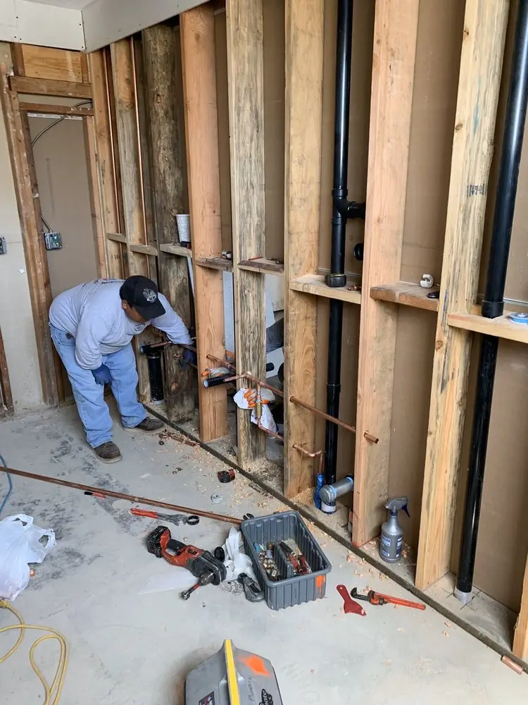 Commercial rough-in plumbing for Water Heater Replacement in Wynnewood